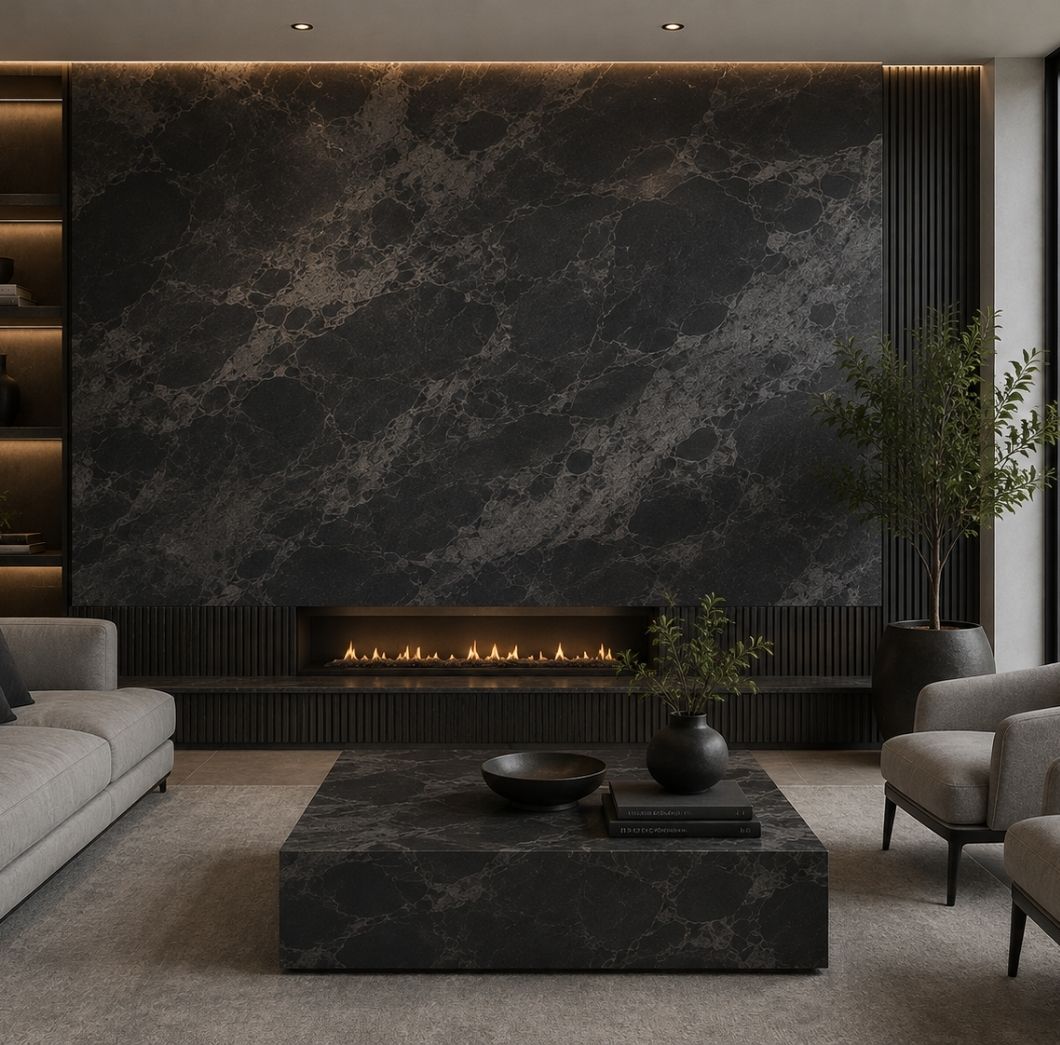 Silver Leaf Dark Granite Where It Belongs